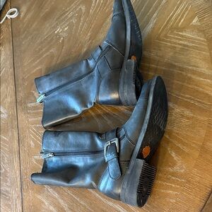 Harley-Davidson Black Leather Ankle Booties